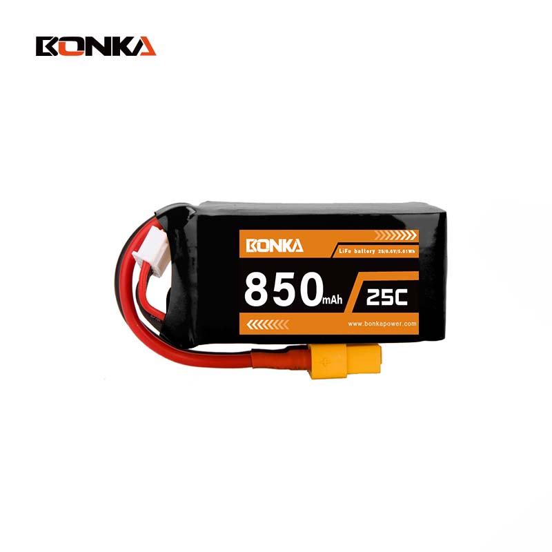 BONKA 850mAh 25C 2S LiFe Battery